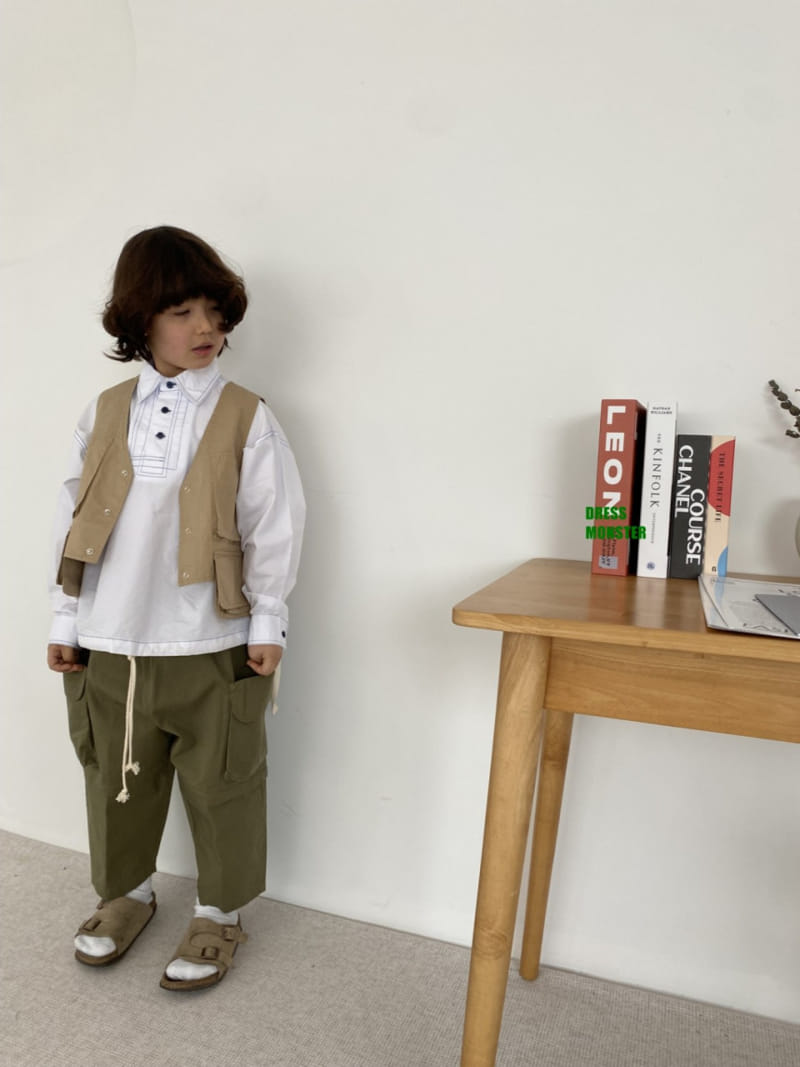 Dress Monster - Korean Children Fashion - #childofig - Convertible Vest - 9