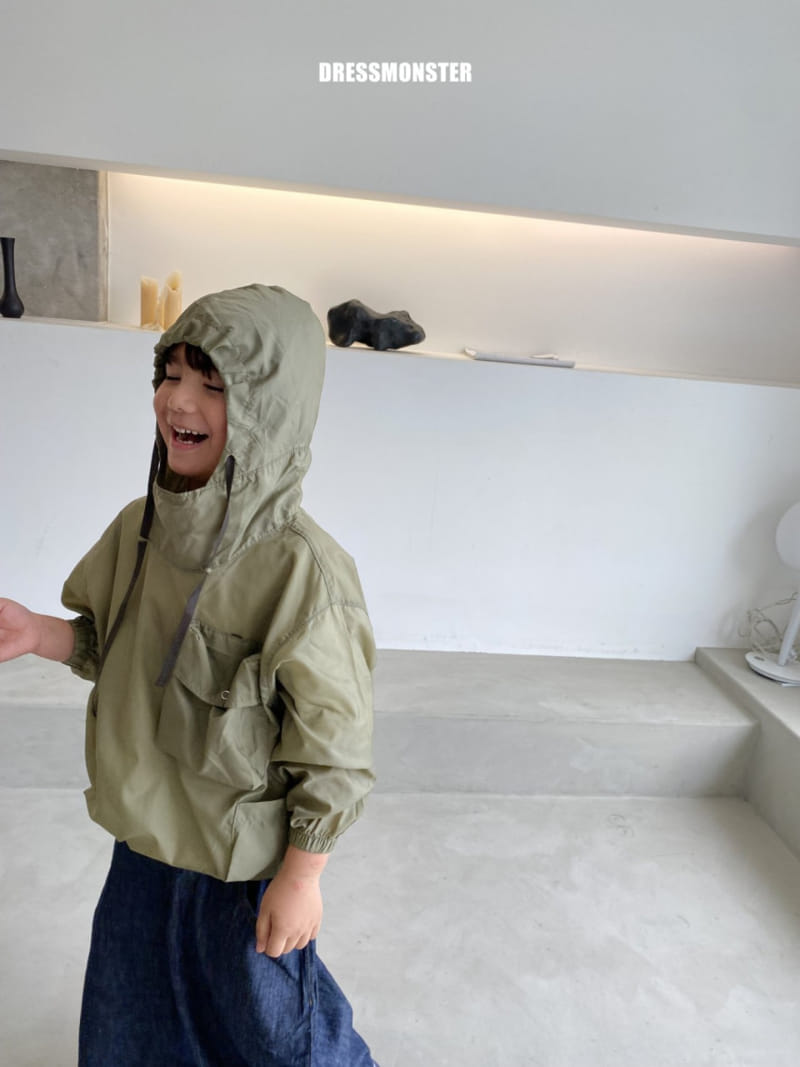 Dress Monster - Korean Children Fashion - #childofig - Lips Top Packable Anorak - 7