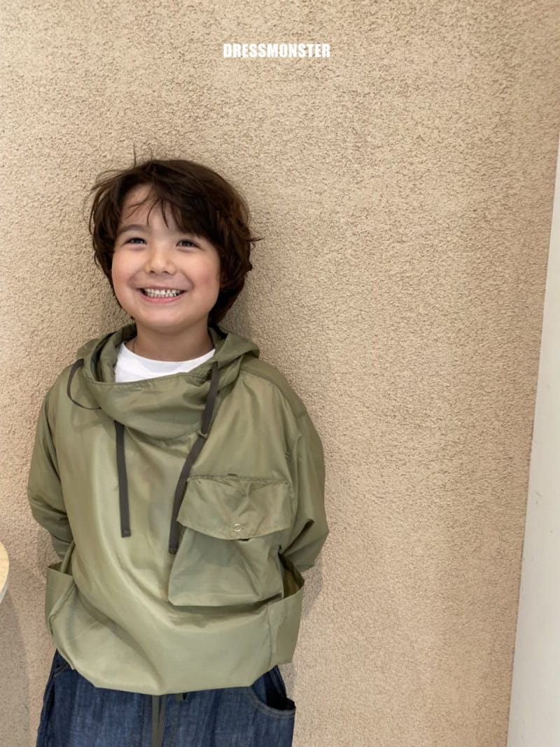 Dress Monster - Korean Children Fashion - #discoveringself - Lips Top Packable Anorak - 11