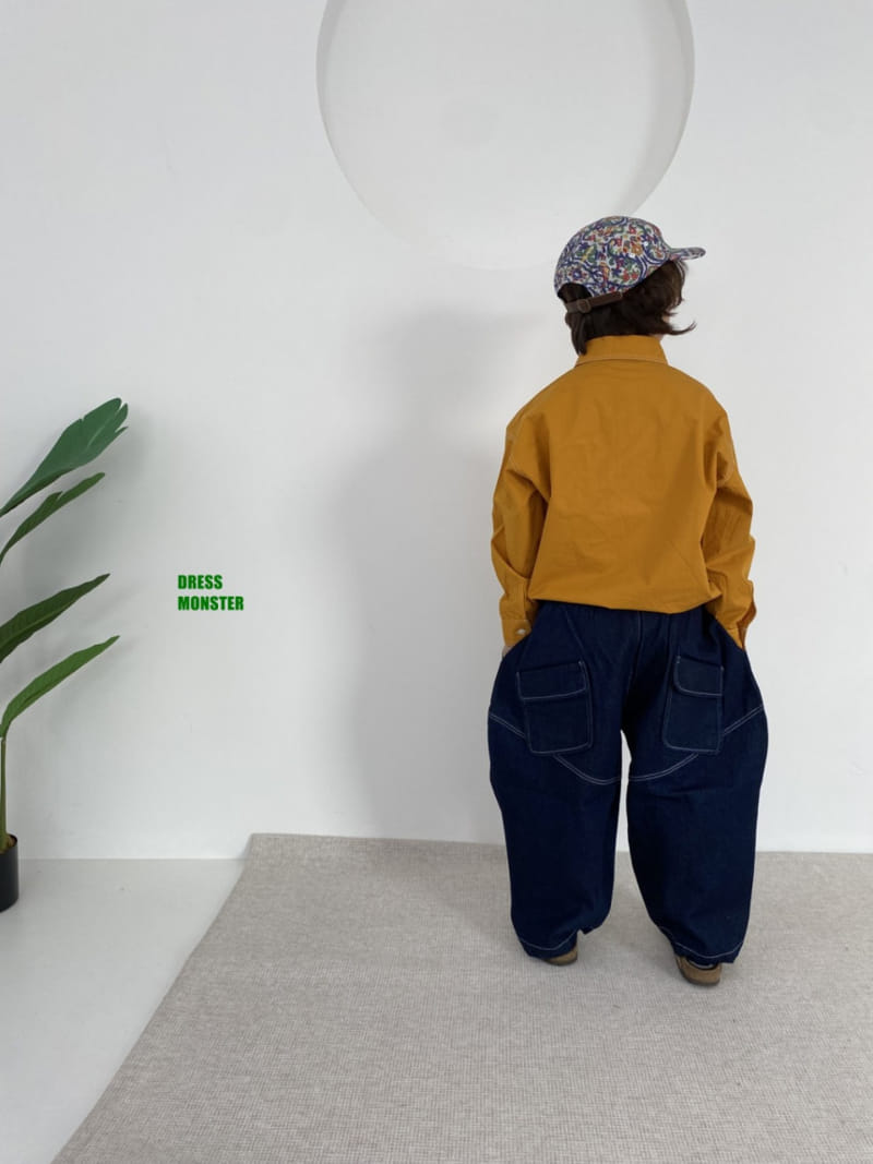 Dress Monster - Korean Children Fashion - #fashionkids - Stitch Hexar Denim Pants - 3
