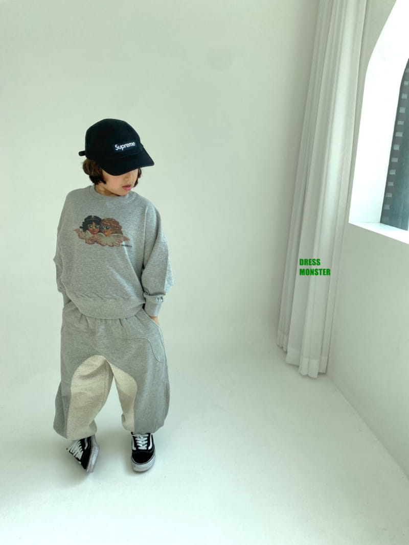 Dress Monster - Korean Children Fashion - #kidsshorts - Angel Sweat Shirt - 3