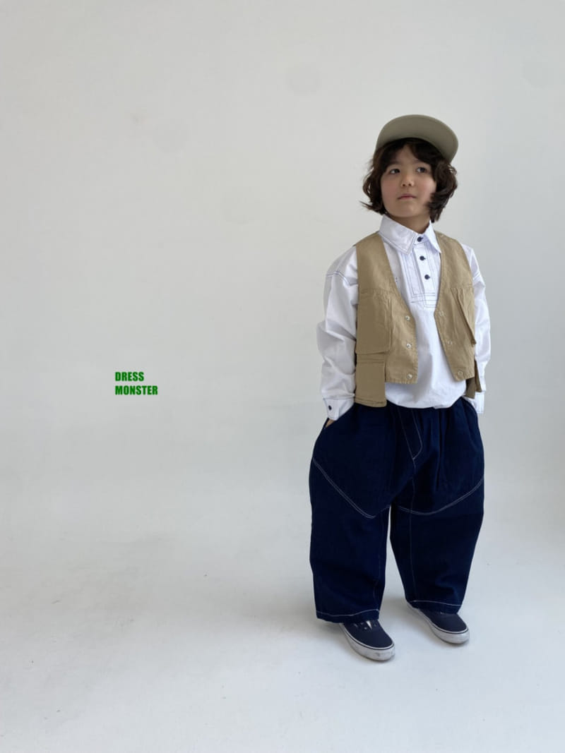 Dress Monster - Korean Children Fashion - #kidsstore - Convertible Vest - 2