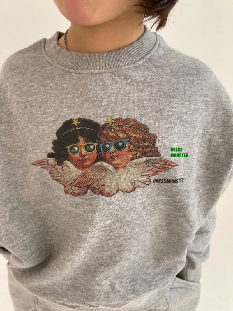 Dress Monster - Korean Children Fashion - #littlefashionista - Angel Sweat Shirt - 7