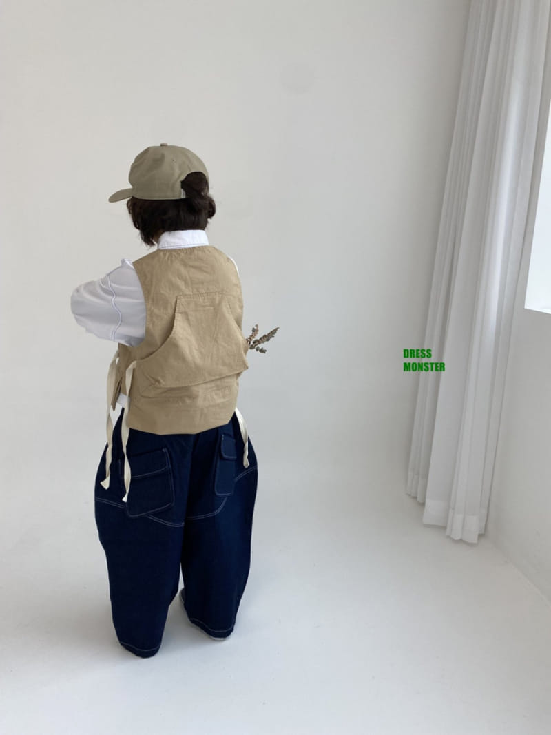 Dress Monster - Korean Children Fashion - #magicofchildhood - Stitch Hexar Denim Pants - 9