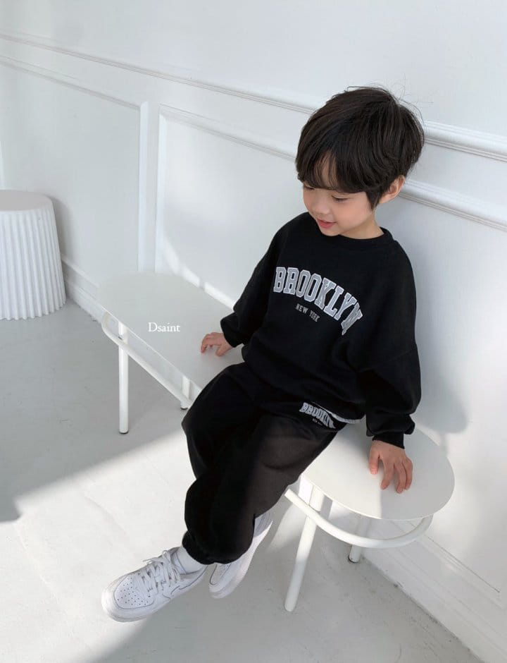 Dsaint - Korean Children Fashion - #Kfashion4kids - Brooklyn New York Top Bottom Set - 10