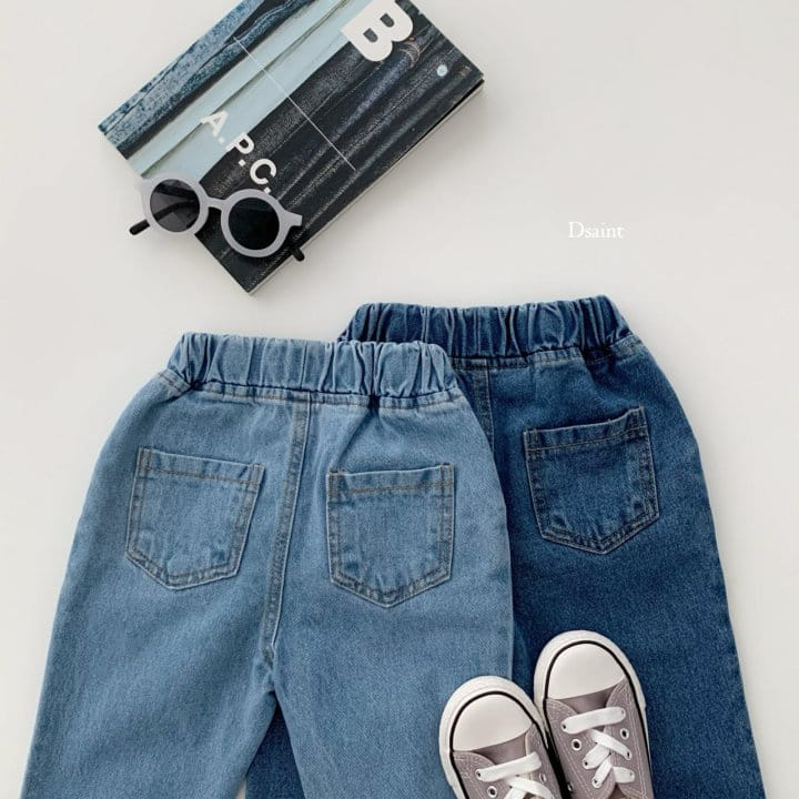 Dsaint - Korean Children Fashion - #Kfashion4kids - Special Baggy Denim Pants - 6