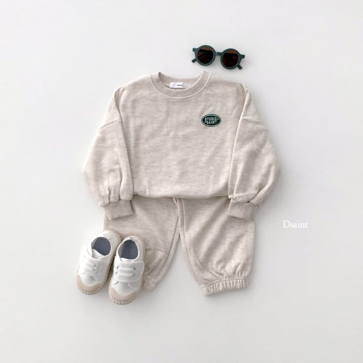 Dsaint - Korean Children Fashion - #Kfashion4kids - Circle Stu Embroidery Top Bottom Set - 5