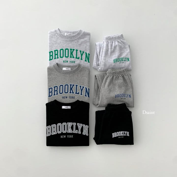 Dsaint - Korean Children Fashion - #childofig - Brooklyn New York Top Bottom Set - 2