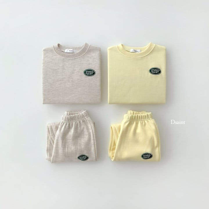 Dsaint - Korean Children Fashion - #fashionkids - Circle Stu Embroidery Top Bottom Set
