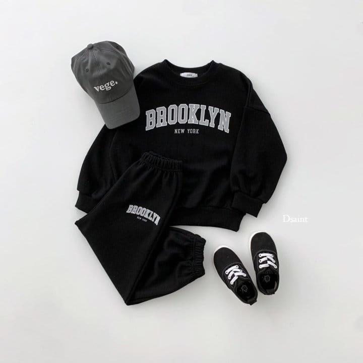 Dsaint - Korean Children Fashion - #kidsshorts - Brooklyn New York Top Bottom Set - 7