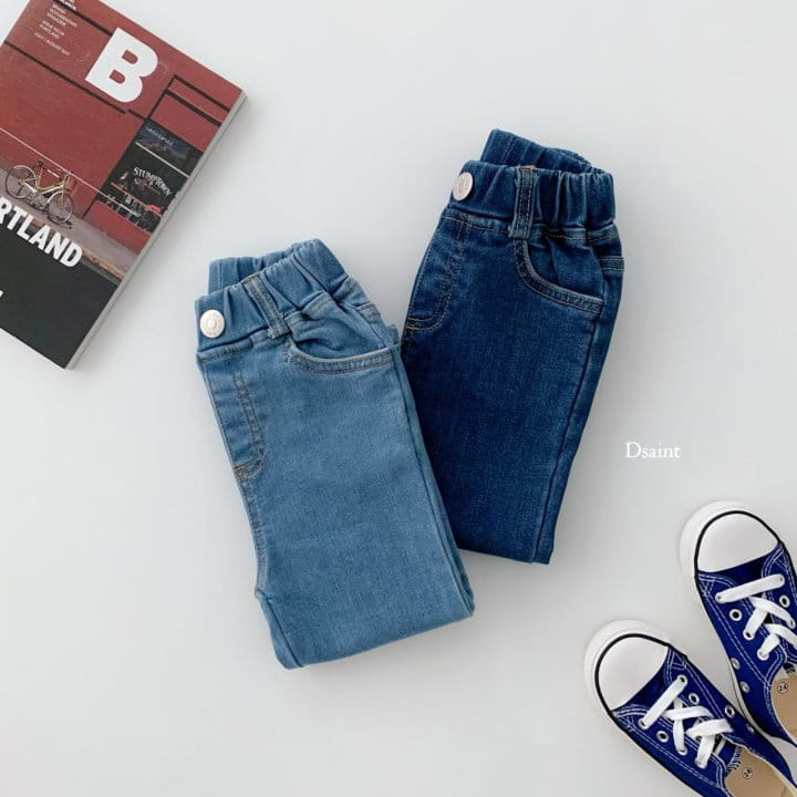 Dsaint - Korean Children Fashion - #magicofchildhood - Best Straight Span Denim pants - 4
