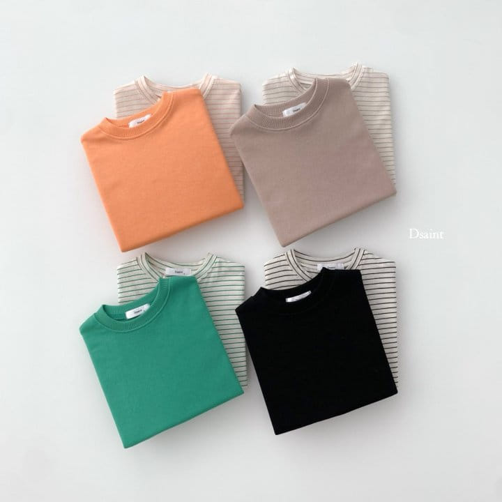 Dsaint - Korean Children Fashion - #minifashionista - Sensitivity Sweatshirt One Plus One Tee - 2