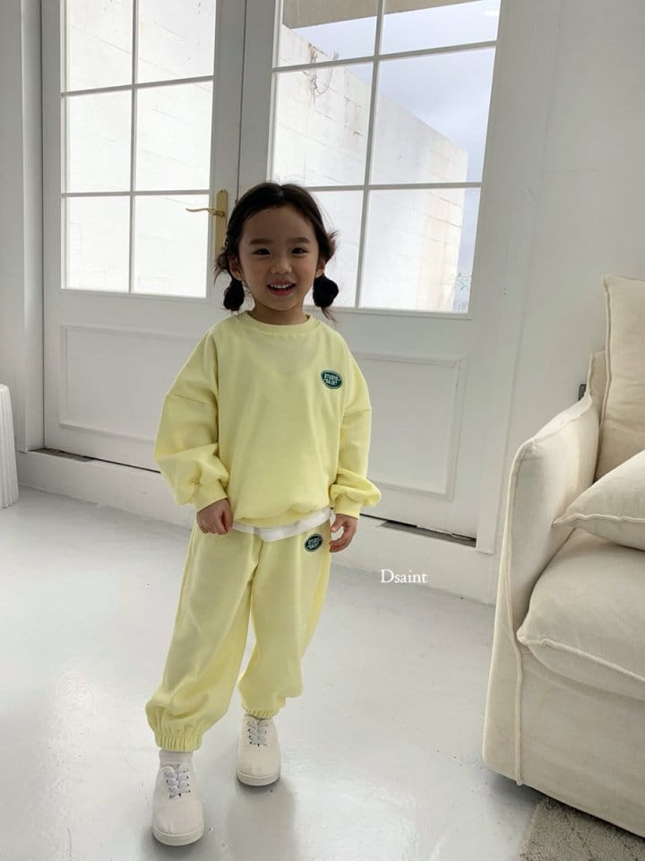 Dsaint - Korean Children Fashion - #minifashionista - Circle Stu Embroidery Top Bottom Set - 8