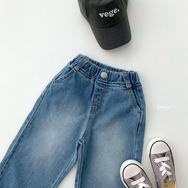 Dsaint - Korean Children Fashion - #magicofchildhood - Mz Wide Denim Pants - 4