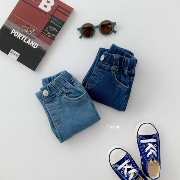 Dsaint - Korean Children Fashion - #prettylittlegirls - Best Straight Span Denim pants - 5