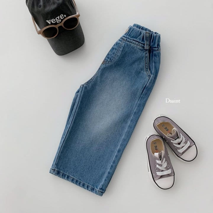 Dsaint - Korean Children Fashion - #prettylittlegirls - Mz Wide Denim Pants - 5