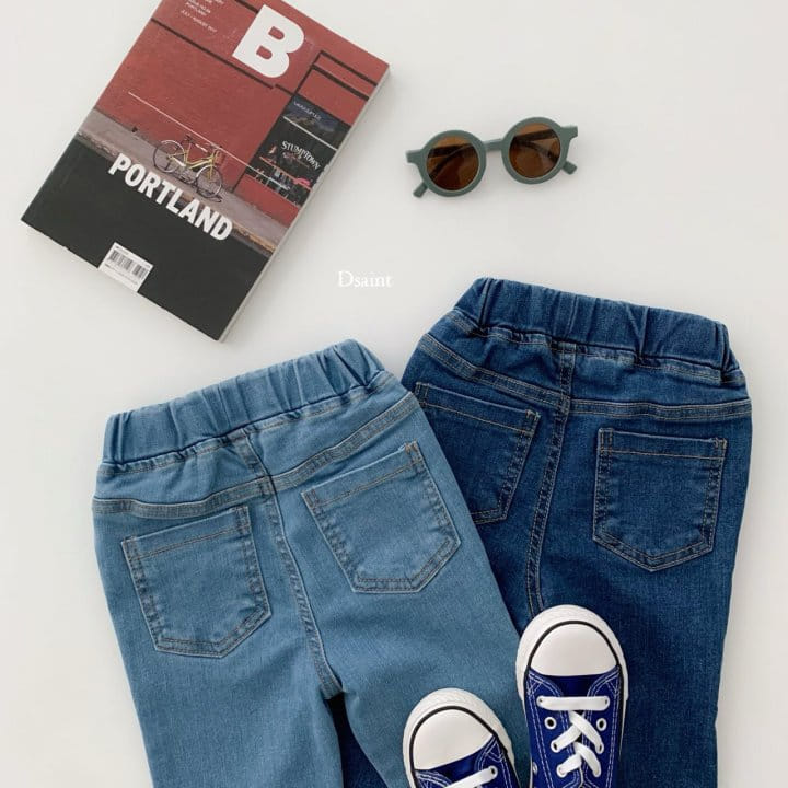 Dsaint - Korean Children Fashion - #todddlerfashion - Best Straight Span Denim pants - 6