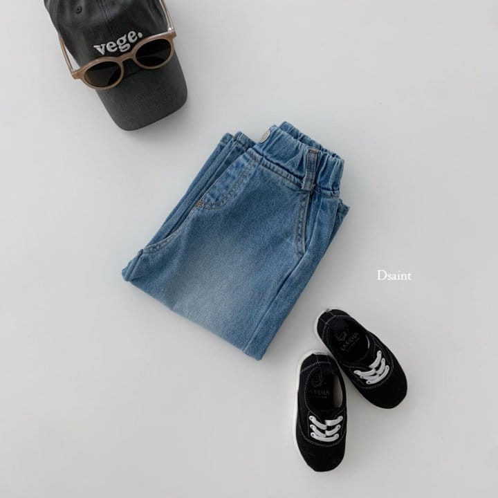 Dsaint - Korean Children Fashion - #todddlerfashion - Mz Wide Denim Pants - 6