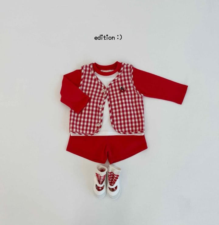 Edition - Korean Children Fashion - #childofig - Fruit Single Top Bottom Set - 3