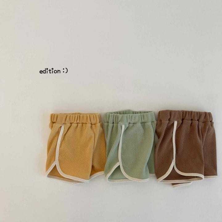 Edition - Korean Children Fashion - #discoveringself - Baby Bear Waffle Top Bottom Set - 3