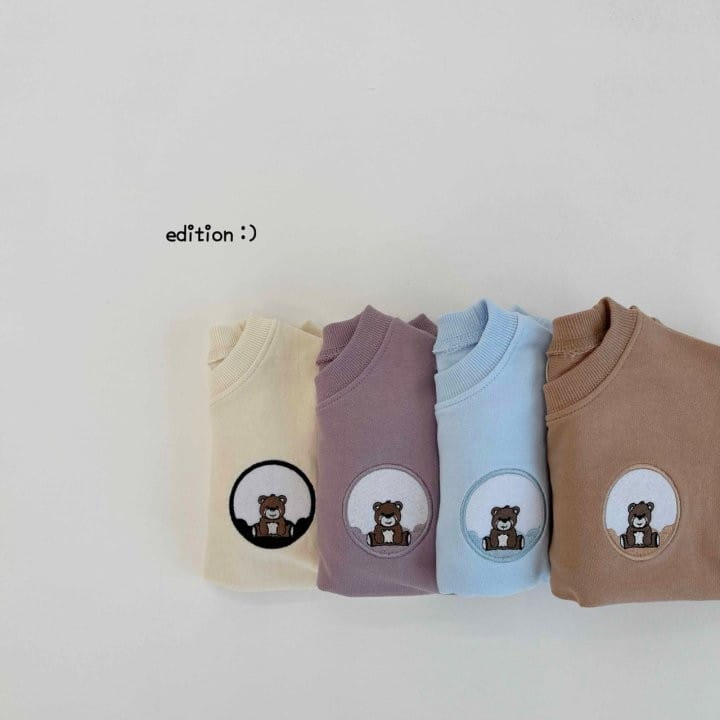 Edition - Korean Children Fashion - #discoveringself - Dal Bear Embroidery Top Bottom Set