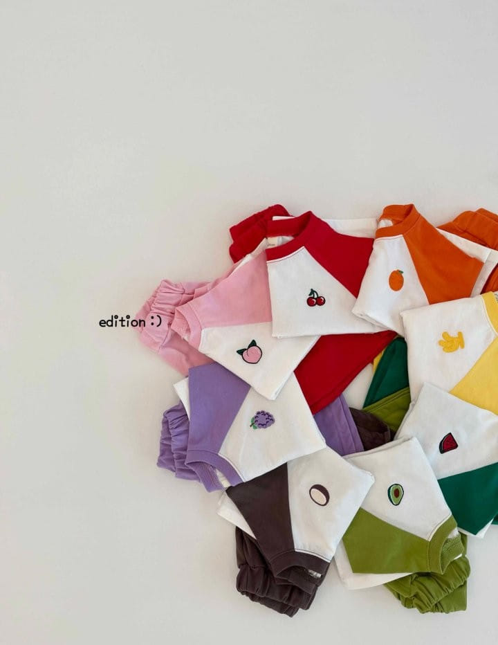 Edition - Korean Children Fashion - #minifashionista - Fruit Single Top Bottom Set