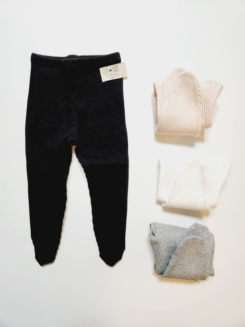 Ellykiki - Korean Baby Fashion - #babyootd - Baby Foot Rib Leggings
