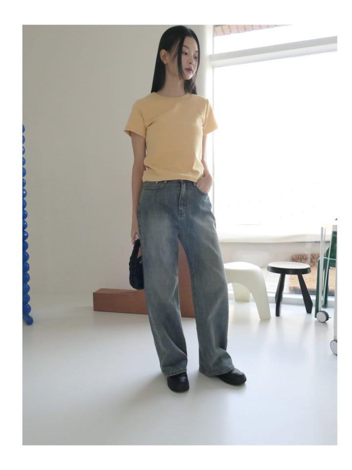 Enten - Korean Women Fashion - #momslook - Sea Washing Jeans - 3