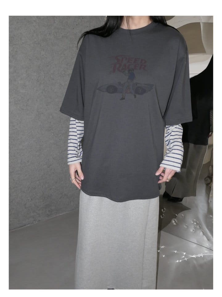 Enten - Korean Women Fashion - #womensfashion - Space T-shirt - 4