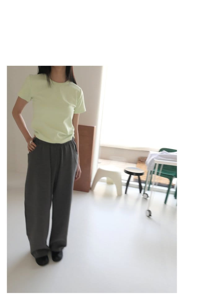 Enten - Korean Women Fashion - #romanticstyle - Annie Elastic Waist T-shirt - 2