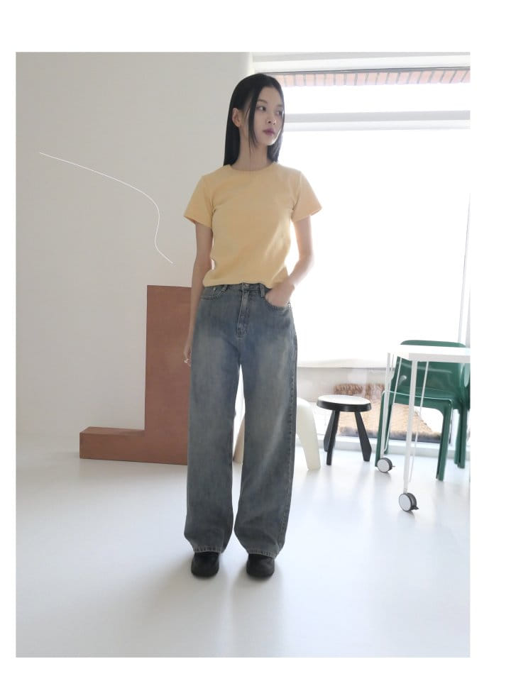 Enten - Korean Women Fashion - #womensfashion - Sea Washing Jeans - 12