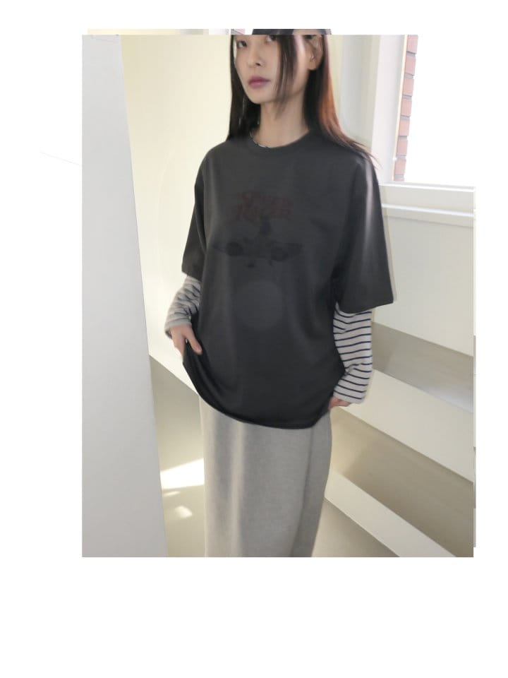 Enten - Korean Women Fashion - #womensfashion - Space T-shirt - 7