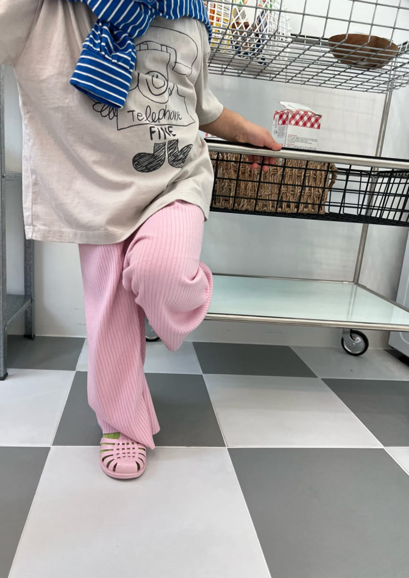 Fine-Studio - Korean Children Fashion - #discoveringself - Banana Rib Pants - 5