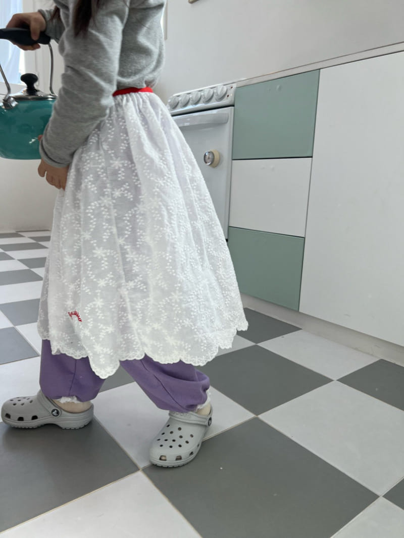Fine-Studio - Korean Children Fashion - #fashionkids - Lace Jogger Pants - 8