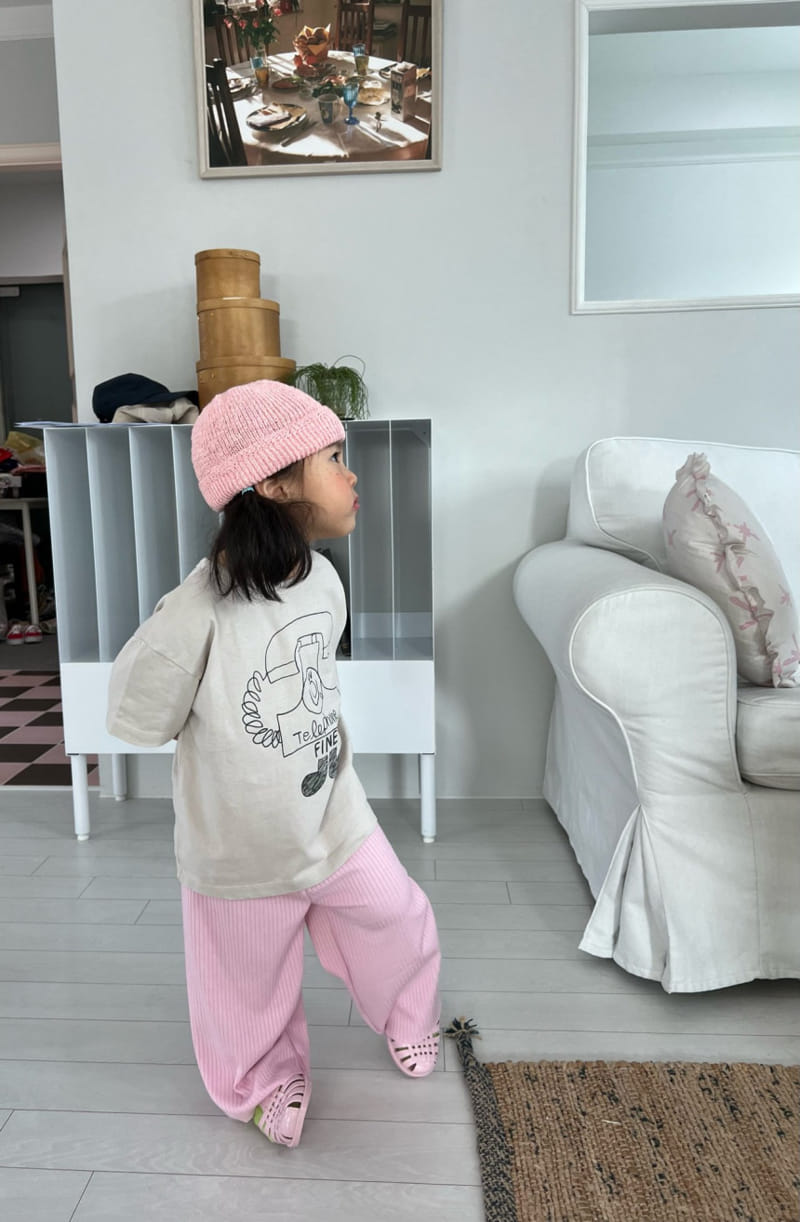 Fine-Studio - Korean Children Fashion - #fashionkids - Banana Rib Pants - 6