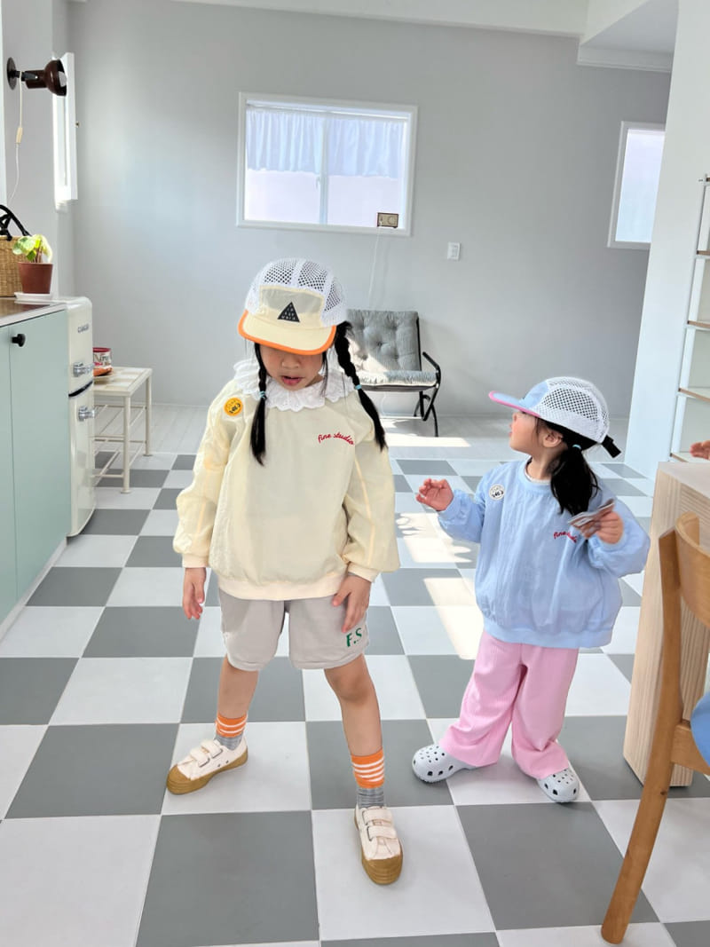 Fine-Studio - Korean Children Fashion - #kidsshorts - Wind Sweatshirt - 6