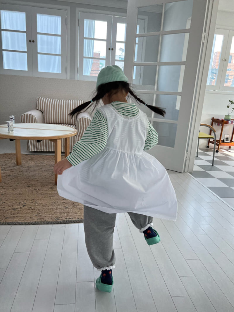 Fine-Studio - Korean Children Fashion - #kidsstore - Lace Jogger Pants - 10