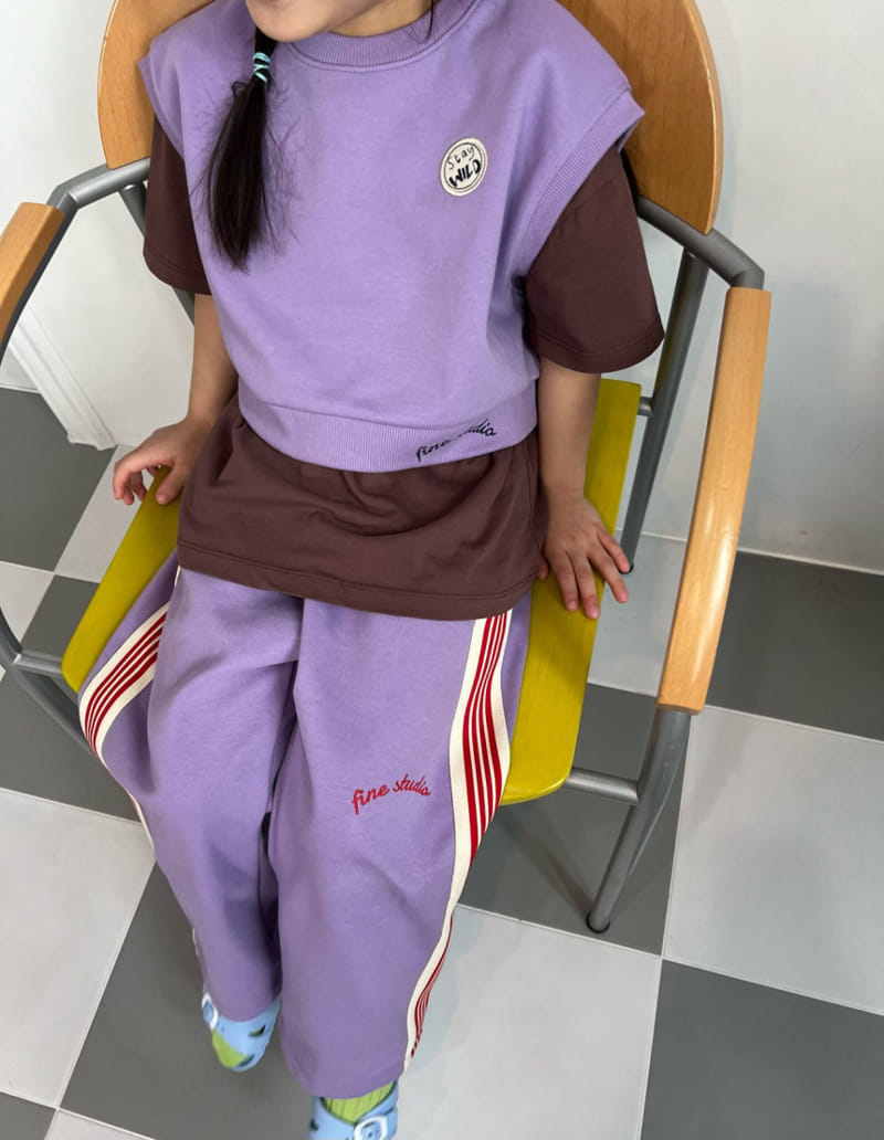 Fine-Studio - Korean Children Fashion - #kidsstore - Fine Crop Vest - 3
