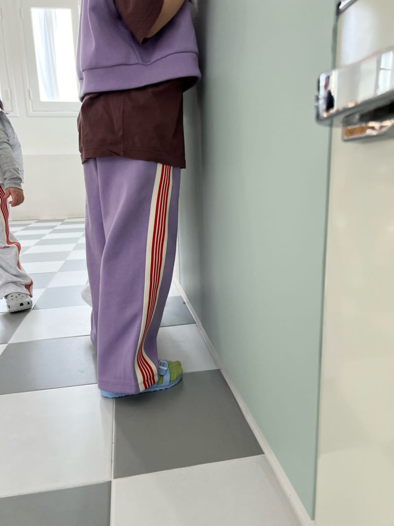 Fine-Studio - Korean Children Fashion - #magicofchildhood - Line Training Pants - 6