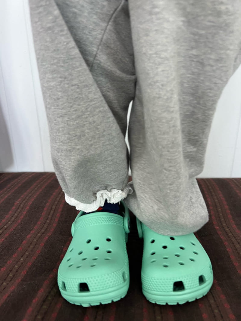 Fine-Studio - Korean Children Fashion - #stylishchildhood - Lace Jogger Pants - 3