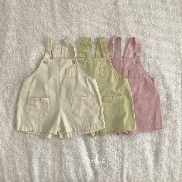 Fondue - Korean Children Fashion - #toddlerclothing - Milky Dungarees Pants