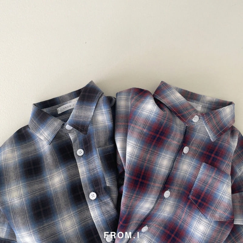 From I - Korean Children Fashion - #Kfashion4kids - Check Shirt - 10