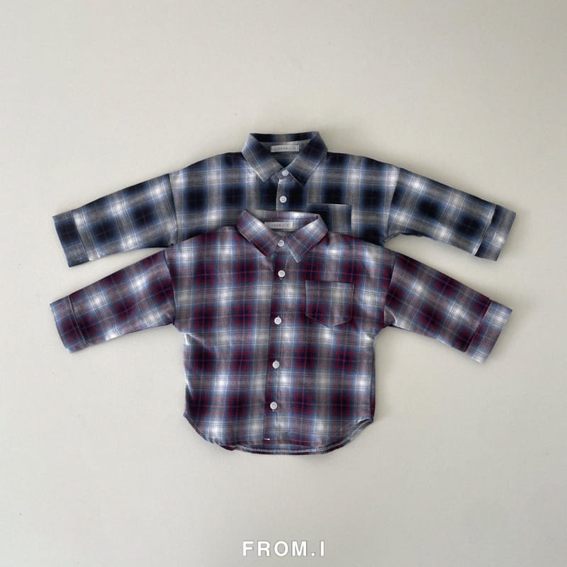 From I - Korean Children Fashion - #childofig - Check Shirt - 2