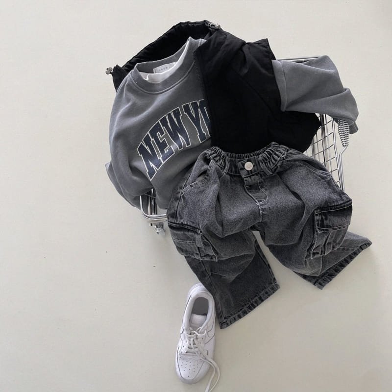 From I - Korean Children Fashion - #childofig - Denim Para Suit Pants - 11