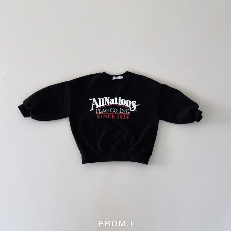 From I - Korean Children Fashion - #childofig - All Nations Sweatshirt - 3