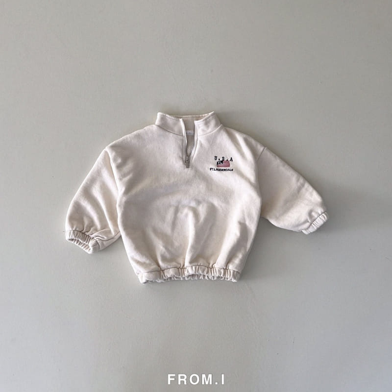 From I - Korean Children Fashion - #childofig - Half Zip Up USA - 2
