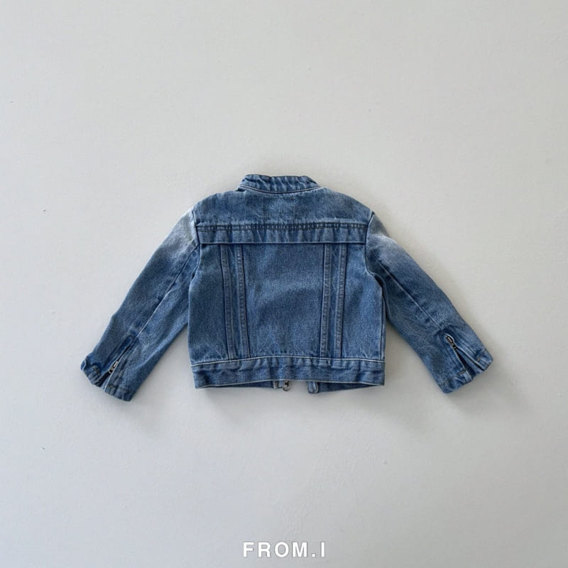 From I - Korean Children Fashion - #discoveringself - Rider Denim Jacket - 3