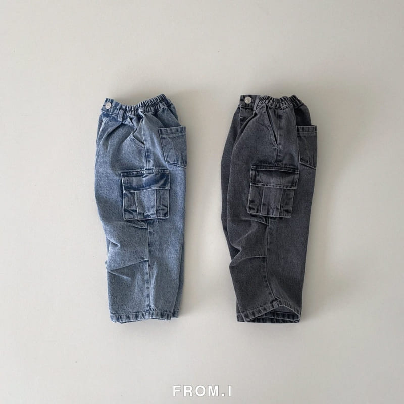 From I - Korean Children Fashion - #discoveringself - Denim Para Suit Pants