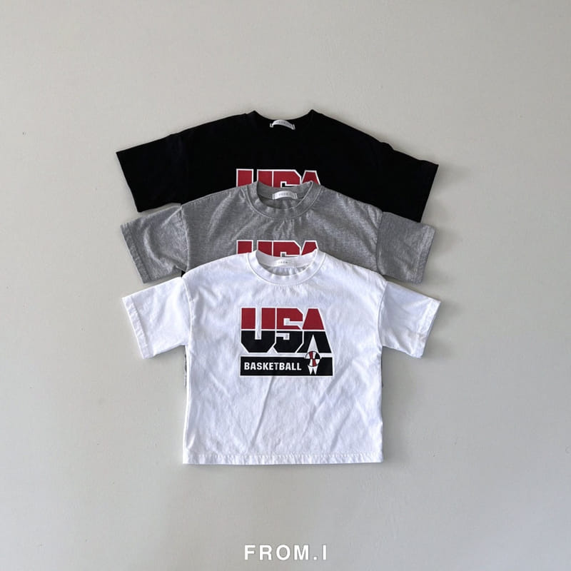 From I - Korean Children Fashion - #kidsshorts - USA Short Sleeve Tee