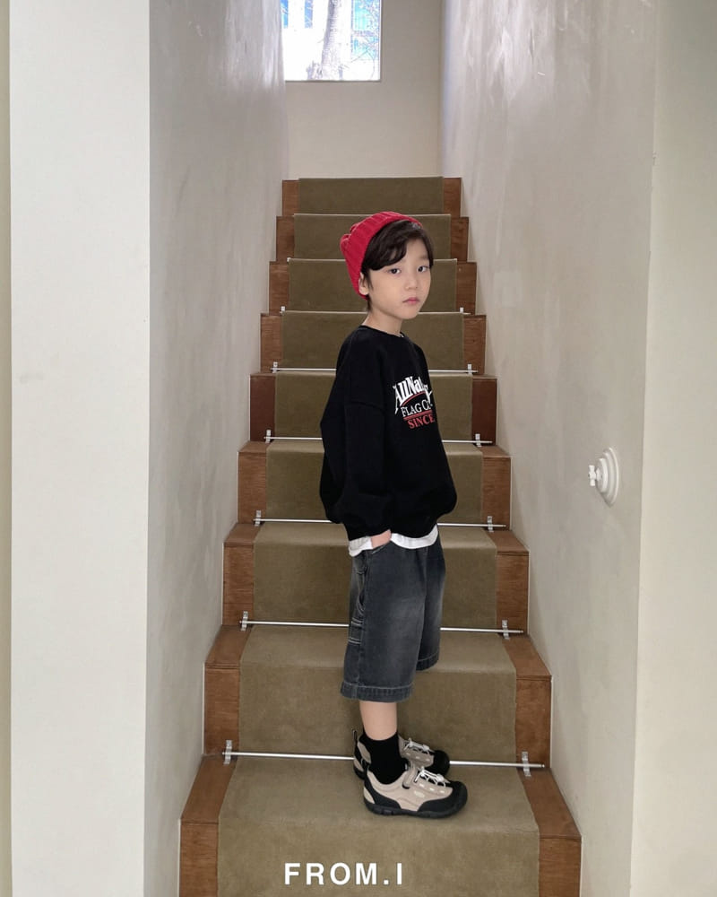 From I - Korean Children Fashion - #kidsshorts - All Nations Sweatshirt - 9